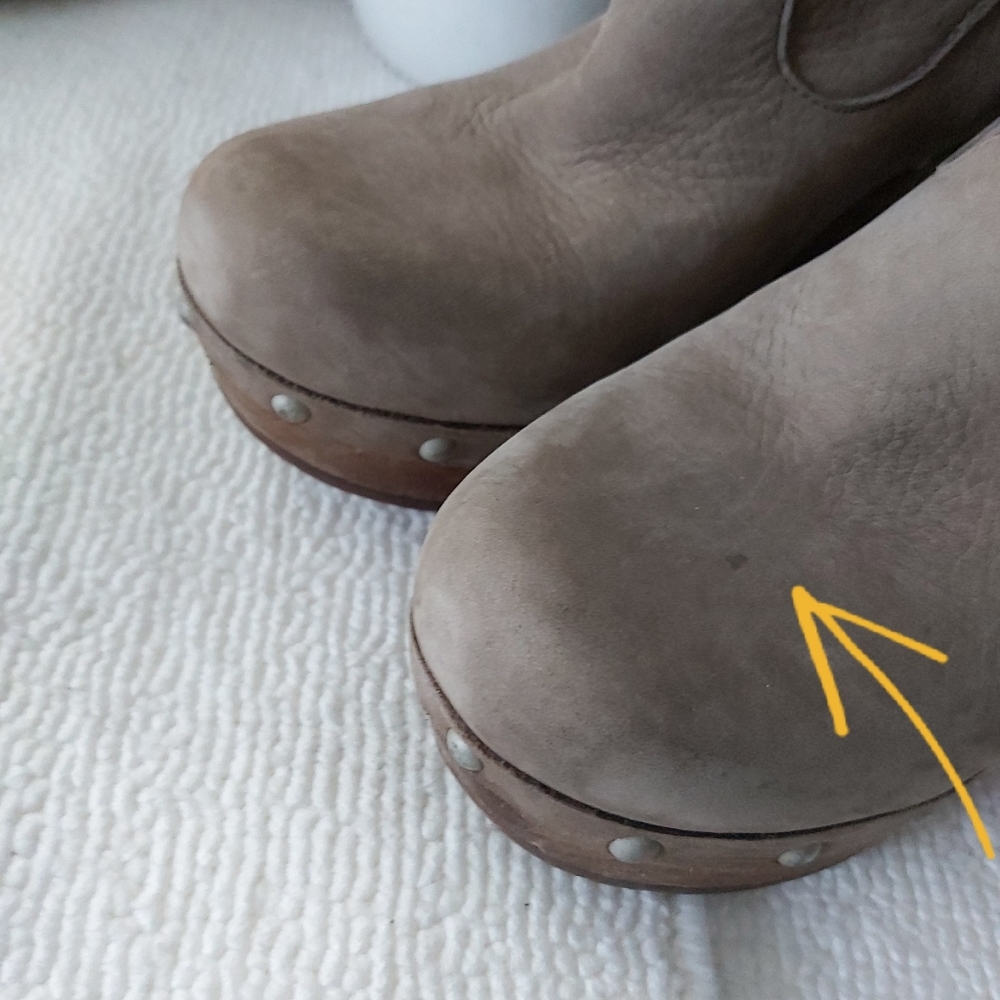 UGG Clogs Boots in Taupe - Women's Wedge Boot - Picture 14 of 16